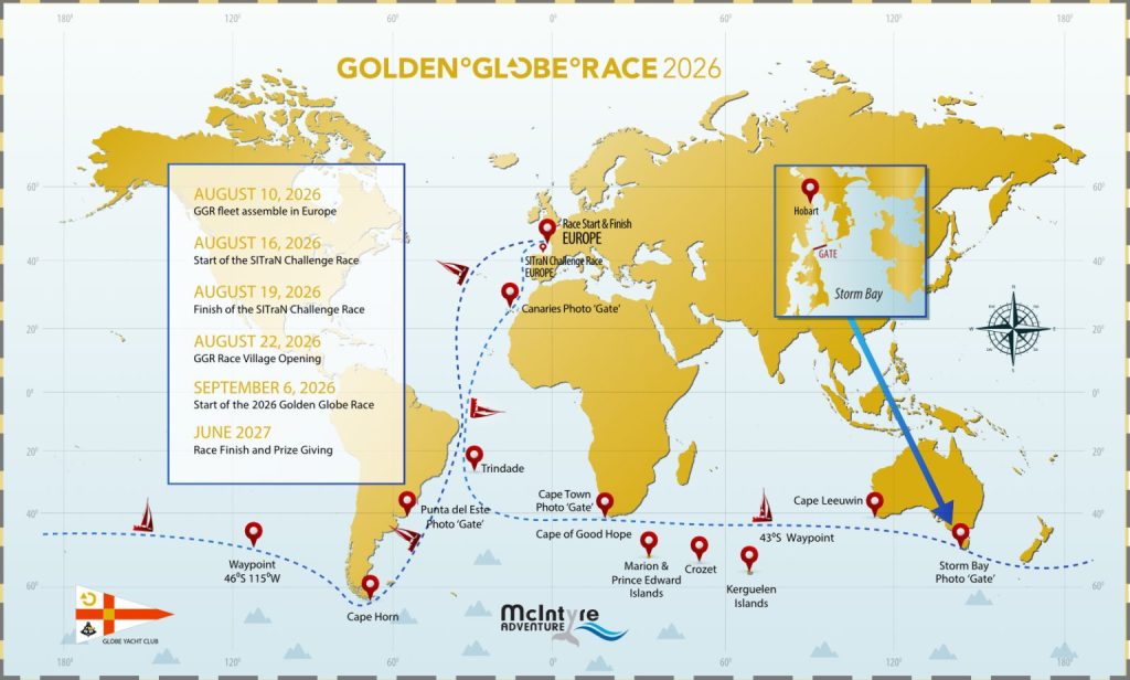 A map of the GGR 2026 route.